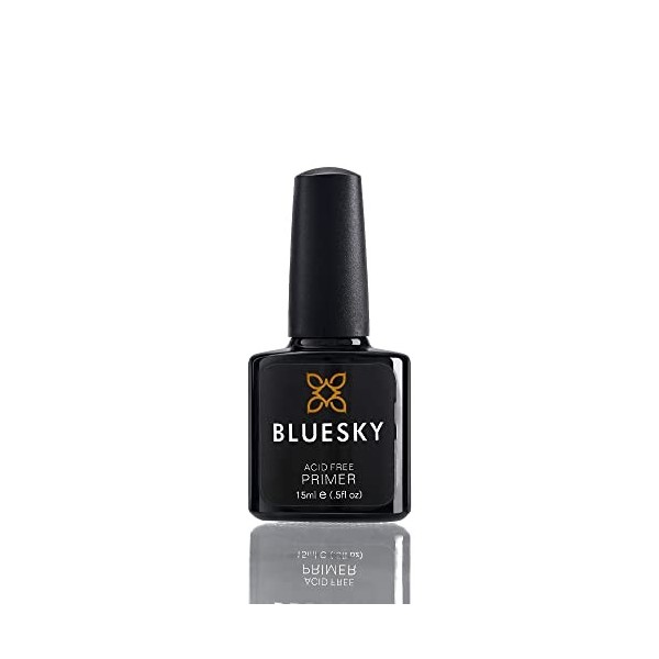 Bluesky Nail Primer pour ongles de gel - Grand préparation à ongles en gel sans acide, Adhésion vernis en gel, empêche le ver