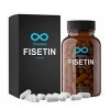 Charava Fisetin 250 mg x 30 gélules - Haute absorption - Testé par un tiers avec plus de 98% de pureté | Supplément de Fiséti