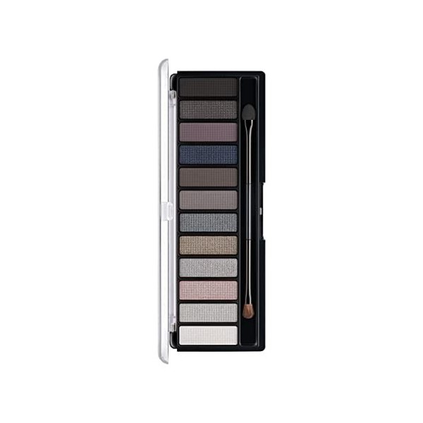 Rimmel Magnifeyes 12 Pan Eyeshadow Palette, Smokey Edition, 14 g