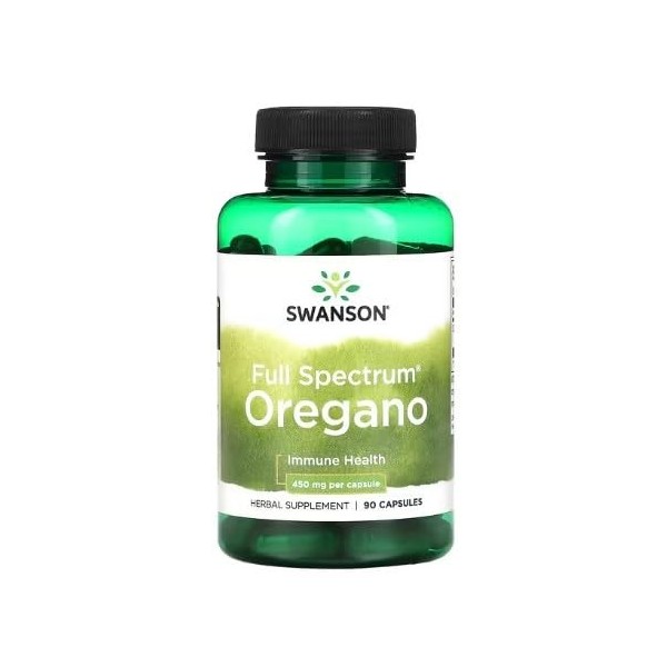 Swanson Full Spectrum Origan 450 mg – 90 caps, support naturel dorigan