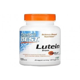 Doctors Best Lutéine OptiLut, Soutien de la santé oculaire, 120 capsules végétaliennes, antioxydant hautement absorbant, pro