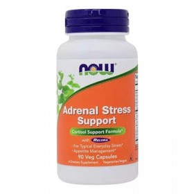 Now Foods, Adrenal Stress Support, 90 gélules végétaliennes, Testé en Laboratoire, Végétarien, Sans Gluten, Sans Soja, Sans O