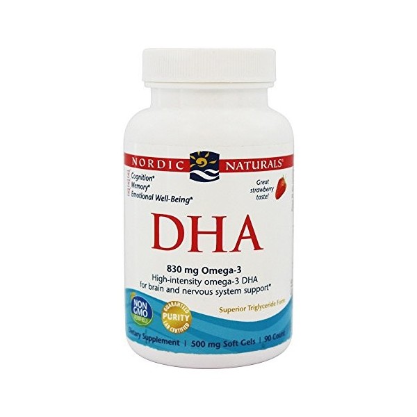 DHA, 830mg Strawberry - 90 softgels