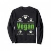 Vegan Healthy Peaceful Vegetarian Sweatshirt