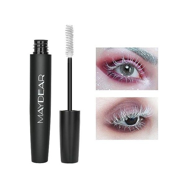 Maydear Mascara, waterproof, longue tenue, sans bavure, volumineux et charmant Bleu 