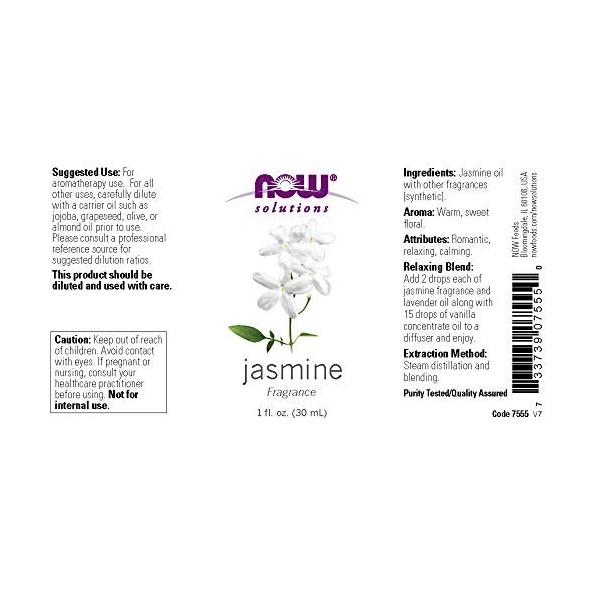 Essential Huile, Jasmine Huile - 30 ml