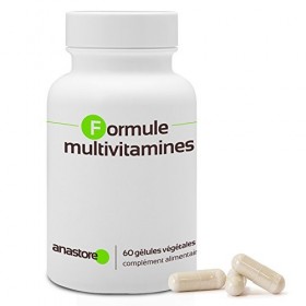 FORMULE MULTIVITAMINES * 750 mg / 60 capsules * Fer, magnésium, zinc, cuivre, chrome, manganèse, molybdène, sélénium, iode, c