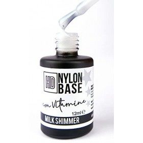 Beauty Space nails - Base semi-permanente avec renforcement. Vernis à ongles renforçant, avec vitamines et fibres de NYLON. F