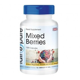 Fair & Pure® - Mélange de baies - 8 baies avec spiruline - végan - multivitamines naturelles - 120 gélules