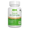 Super B-Complex - Vitamines du Complexe B à Haute Absorption avec Folate. Energie et Vitalité, Libération Prolongée, Végétali