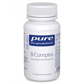 Pure Encapsulations - B-Complex - Association de 8 Vitamines B Hautement Assimilables - Contribue à Un Métabolisme Énergétiqu