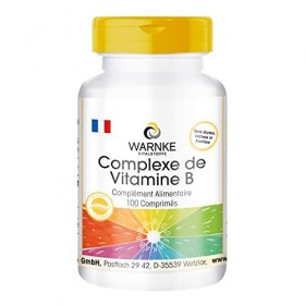 Complexe de vitamines B - hautement dosé - avec 200μg de biotine & 150μg dacide folique - contient toutes les vitamines B - 