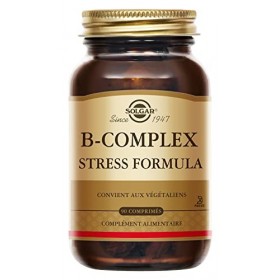 Solgar B-Complex Stress Formula - Relaxation et Vitalité - Vitamines B - Levure de bière - Complément Alimentaire - Flacon de
