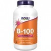 Now Foods, B-100, Vitamine B-Complex, Hautement Dosé, avec PABA, 250 Capsules végétaliennes, Testé en Laboratoire, Sans Glute