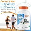 Doctors Best, Fully Active B-Complex Complesso B Completamente Attivo , Dépôt de 4 Jours, 30 Capsules végétaliennes, Testé 
