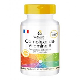 Complexe de vitamine B - dosage élevé - avec PABA, Vitamine B 12, Acide Folique - végétalien - 100 comprimés | Warnke Vitalst