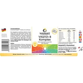 Complexe de vitamines B - hautement dosé - avec 200μg de biotine & 150μg dacide folique - contient toutes les vitamines B - 