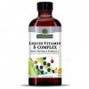 Natures Answer, Liquid Vitamin B Complex, Complexe de Vitamine B Liquide , Vegan, 240ml, Testé en Laboratoire, Sans Gluten,