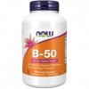 Now Foods, B-50, Vitamine B-Complex, Hautement Dosé, avec PABA, 250 Capsules végétaliennes, Testé en Laboratoire, Sans Gluten