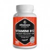 Vitamine B12 1000 mcg avec Acide Folique 375 mcg + Vitamine B6 - Méthylcobalamine 180 Comprimés Vegan - Utilisation Sublingua