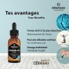 Vitamine B12 Gouttes 500 mcg - Vegan -50 ml Haute Dose et Absortion - Methylcobalamin & Adenosylcobalamin - Aide à Maintenir 