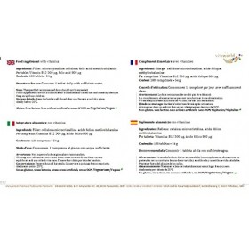 Vita World Vitamine B12 500 µg + Acide Folique 800 µg 180 Comprimés Vegan/Végétarien Made in Germany