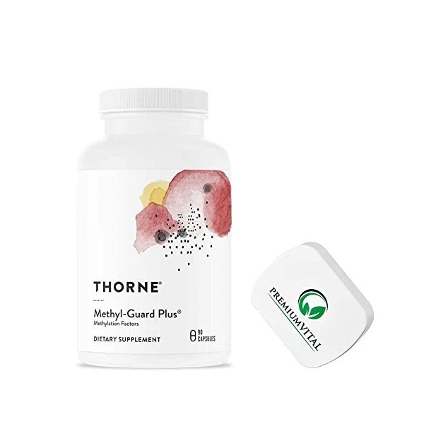 PremiumVital, Thorne Research, Methyl-Guard Plus, 90 Capsules végétaliennes, avec Pilulier Pratique, Testé en Laboratoire, Sa