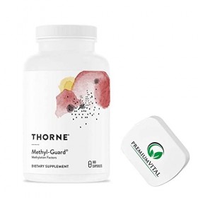 PremiumVital, Thorne Research, Methyl-Guard, Vitamines B Actives avec Bétaïne, 180 Capsules végétaliennes, avec Pilulier Prat