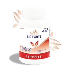 B12 Forte | 60 gélules VEGAN | Contribue à réduire la fatigue et au bon fonctionnement du système nerveux | Fabriqué en Belgi