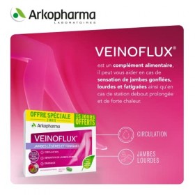 VEINOFLUX® 2 mois - Complément alimentaire pour jambes légères et toniques - Offre spéciale avec 15 jours OFFERTS