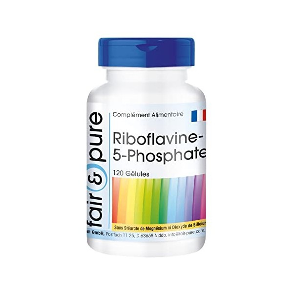 Fair & Pure® - Riboflavine 5-phosphate - végan - 120 gélules - vitamine B2 active