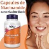 Now Foods, Niacinamide, 500 mg, Capsules végétaliennes, Testé en Laboratoire, Vitamine B3, Sans Gluten, Sans Soja, Végétarien