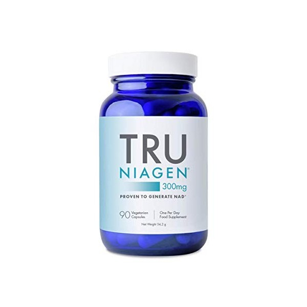 TRU NIAGEN │ Suppléments de nicotinamide riboside NAD+ pour réduire lépuisement et la fatigue, formule brevetée NR, 90 pièce