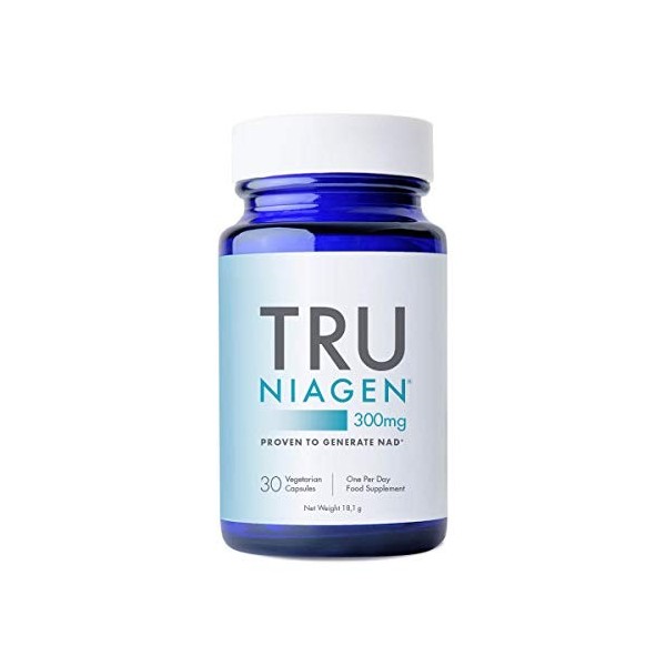 TRU NIAGEN │ Suppléments de nicotinamide riboside NAD+ pour réduire lépuisement et la fatigue, formule brevetée NR, 90 pièce