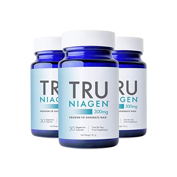 TRU NIAGEN │ Suppléments de nicotinamide riboside NAD+ pour réduire lépuisement et la fatigue, formule brevetée NR, 90 pièce