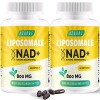 Liposomal NAD+ & Trans-Resveratrol 800mg Softgels, NMN Alternative Plus Efficace Que NMN, Haute Absorption, Supplément NAD+ R