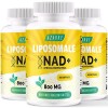 Liposomal NAD+ & Trans-Resveratrol 800mg Softgels, NMN Alternative Plus Efficace Que NMN, Haute Absorption, Supplément NAD+ R