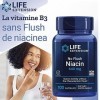 Life Extension, No-Flush Niacin Vitamine B3 Sans Flush , Hautement Dosé, 100 Capsules, Testé en laboratoire, Sans Gluten, Sa