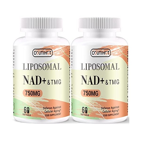 liposomal NAD+ 500mg avec TMG 250mg, véritable supplément de NAD+ pas un précurseur plus efficace que le NMN, absorption su