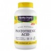 Healthy Origins, Pantothenic Acid Acide Pantothénique , 500mg Vitamine B5, 240 Capsules végétaliennes, Testé en Laboratoire,