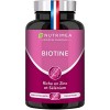 BIOTINE | Sans Excipient | Accélère la Pousse des Cheveux & Ongles | Avec Vitamine B8, Pépins de Courge, Zinc et Sélénium | 1