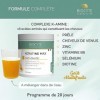 Kératine Max Poudre à Diluer- Complément Alimentaire Anti-Chute des Cheveux - Acides Aminés, Cheveux de Vénus, Prêle, Zinc, S