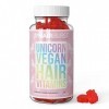 HAIRBURST Vitamines Vegan à la Biotine - 1 mois de cure - 60 Licornes - Obtiens une pousse des cheveux rapide - Réduit la per