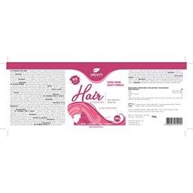 Natures Finest Hair Vitamins | Supplément en poudre à base de biotine, collagène, vitamine C et MSM | Cheveux bouclés, forts