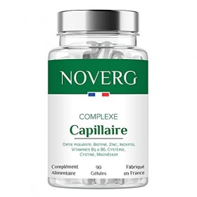 Complexe Capillaire | Embellisseur de Cheveux & Ongles | Anti-Chute & Anti-Casse | Favorise la Pousse | Biotine, Ortie, Zinc,