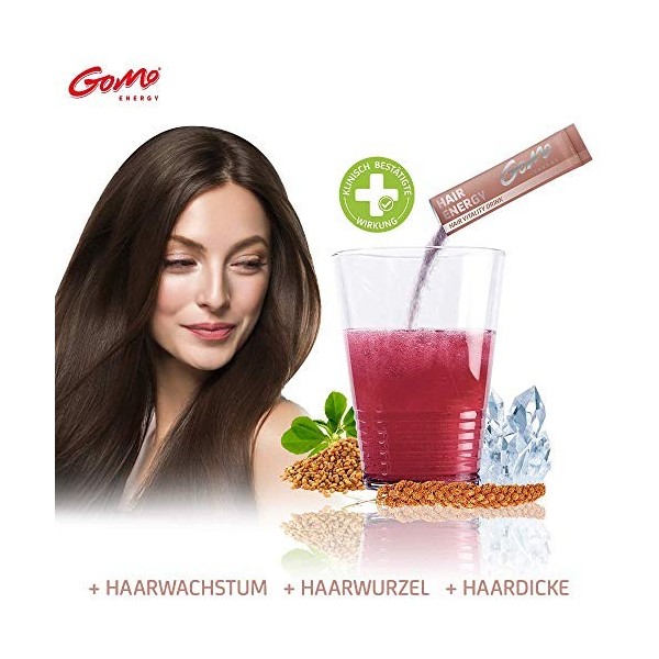 HAIR ENERGY Croissance des cheveux pour les femmes, Anti-chute | + Extrait de fenugrec + Extrait de bambou + Biotine + Zinc +