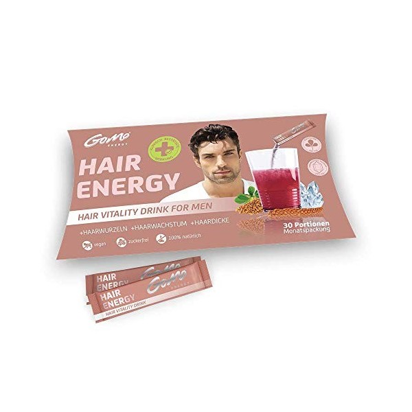 HAIR ENERGY Boisson de vitalité capillaire 100% naturelle | Croissance des cheveux | + Extrait de fenugrec + Extrait de bambo