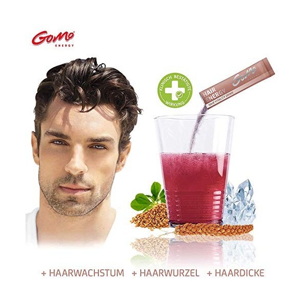 HAIR ENERGY Boisson de vitalité capillaire 100% naturelle | Croissance des cheveux | + Extrait de fenugrec + Extrait de bambo