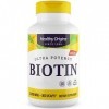 Healthy Origins, Ultra Potency Biotin, 10.000mcg, 360 Capsules végétaliennes, Hautement Dosé, Testé en Laboratoire, Végétarie