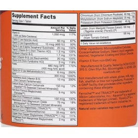 NOW Foods Daily Vits – 250 comprimés multivitaminés pour les besoins quotidiens en vitamines et minéraux